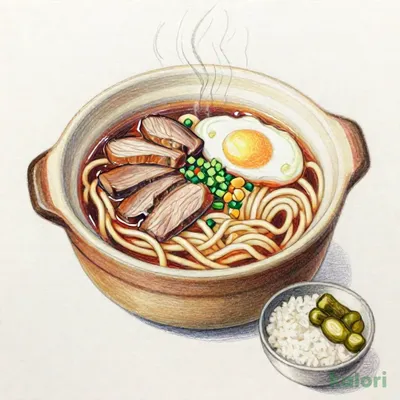 鍋焼きうどん定食