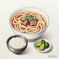 黒毛和牛すき焼きうどん定食