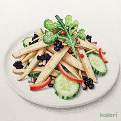 カラダに食物繊維ごぼうとクレソンのサラダ