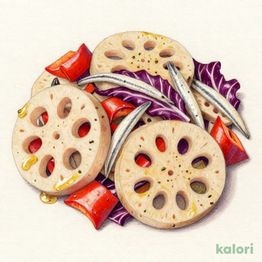カワカミ蓮根のアヒージョ風サラダ 128kcal — What's in It