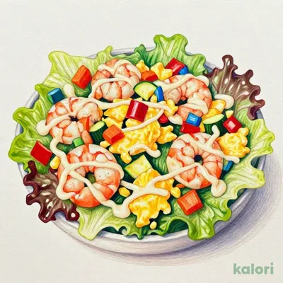1/2日分野菜 旨みまろやか海老マヨサラダ