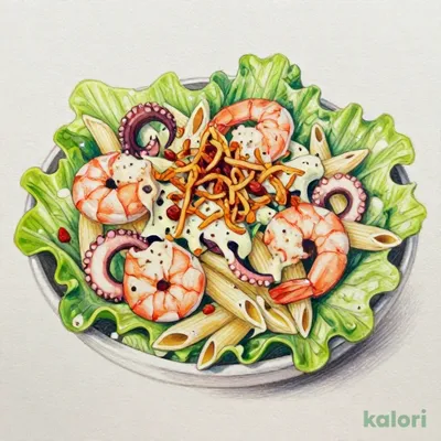 たっぷり海の幸と葉野菜の美味サラダ