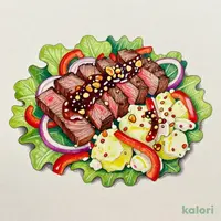 牛肉グリルの鉄分サラダ
