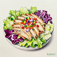 1/2日分野菜 みつせ鶏のサラダ