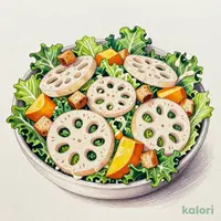 根菜とかぼちゃのシーザーサラダ