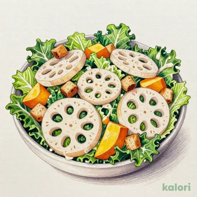 根菜とかぼちゃのシーザーサラダ