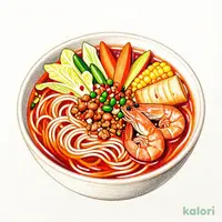 Summer Spicy Chanpon Noodles, Small Portion