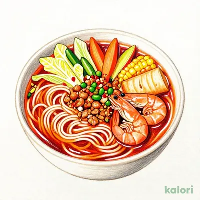 Summer Spicy Chanpon Noodles, Small Portion