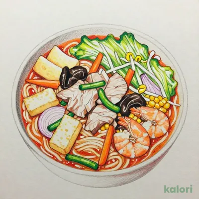 ピリカラちゃんぽん 麺少なめ