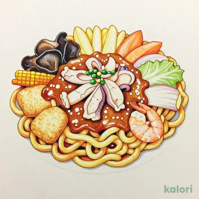 ピリカラ皿うどん（麺増量2倍）