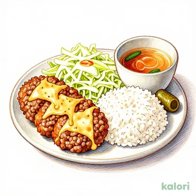 チーズ入りミンチかつ（定食）