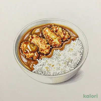 唐揚げカレー（少なめ）