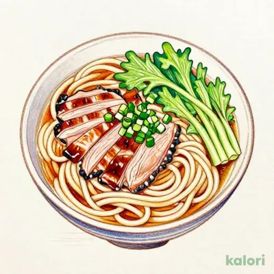鶏白湯つけ麺炭火焼き鴨肉入り