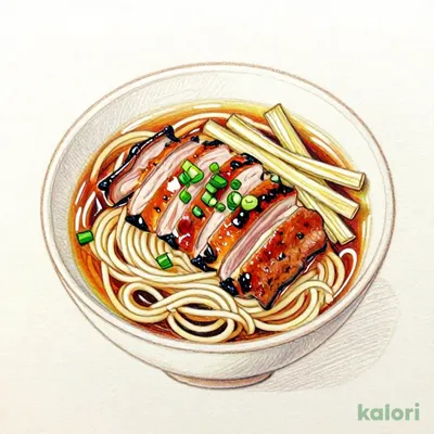 低糖質麺 和風醤油つけ麺炭火焼き鴨肉入り