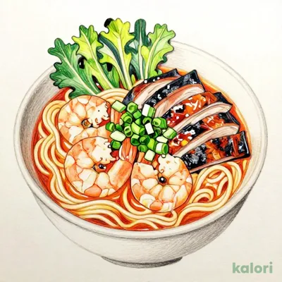 海老つけ麺炭火焼き鴨肉入り