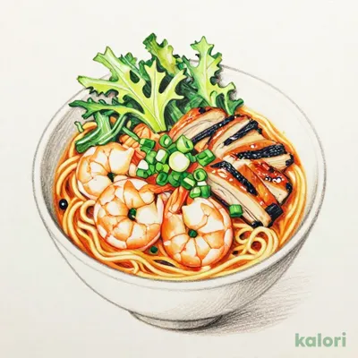 低糖質麺 海老つけ麺炭火焼き鴨肉入り
