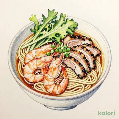 海老つけ麺炭火焼き鴨肉入り（麺増量2倍）