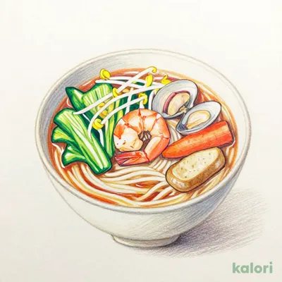 海鮮ちゃんぽん海老スープ　麺少なめ