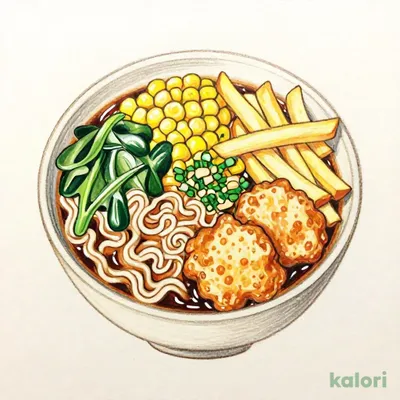 おこさまラーメン チキンナゲット＆フライドポテトつき