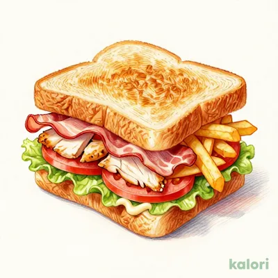 Ham, Bacon, and Chicken Clubhouse Sandwich