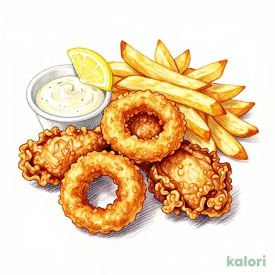 フライドチキン＆オニオンリング