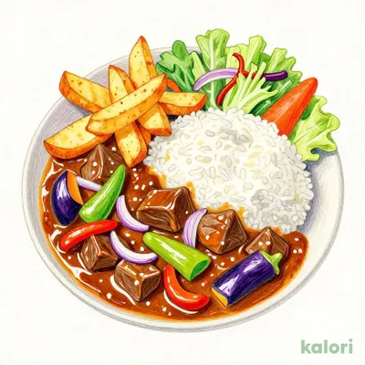 カシミールビーフカレーランチ（サラダ付）