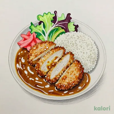 ロイヤルのカツカレーランチ（サラダ付）