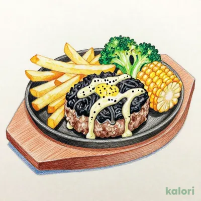 Kuro x Kuro Hamburger Steak with Garlic Cream Sauce