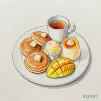 Mango Dessert Plate (with Drink)