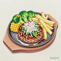 あつあつ鉄板 和風ハンバーグ~おろし大根ソース~