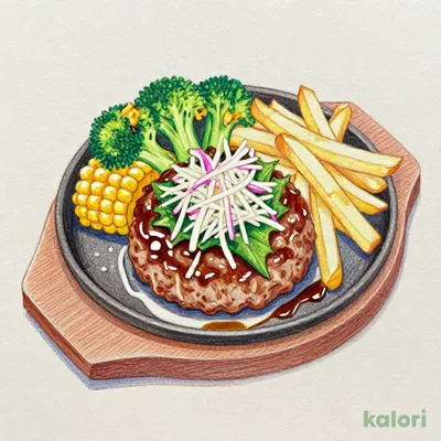 あつあつ鉄板 和風ハンバーグ～おろし大根ソース～