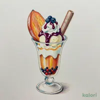 お芋と栗の秋色パフェ