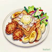 スパイスチキン&フレンチトースト