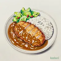ロイヤルホストのカツカレーランチ（サラダ付）