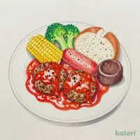 低アレルゲン おこさまミートボールプレート（米粉のぷちパン）
