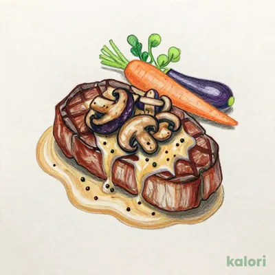 サーロインステーキ ポワヴル・ヴェールソース