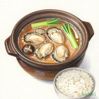牡蠣みそ煮込（ごはん付）