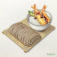 To ざるそばと天ぷらミニ丼