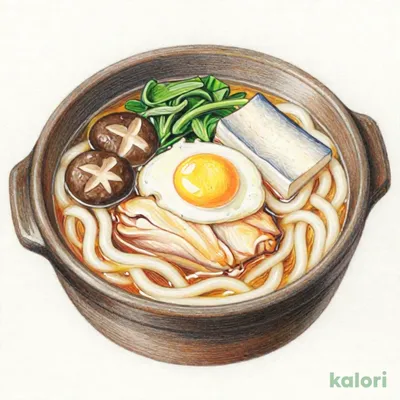 To なべ焼うどん（菜彩鶏）
