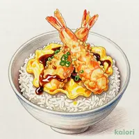 To 大海老天のふわたま丼