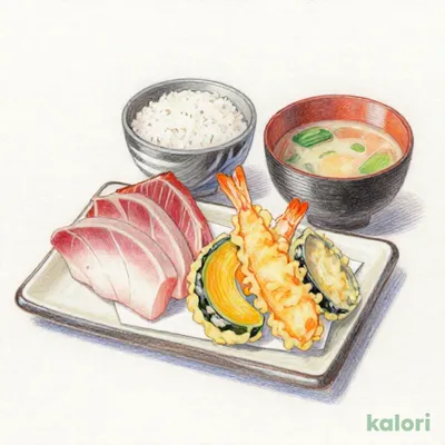 お刺身天ぷら定食（西部）