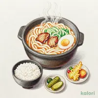 なべ焼うどん　和膳(純和鶏)