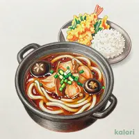 四川風みそ煮込天ぷら定食(菜彩鶏)