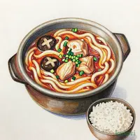四川風みそ煮込（ごはん付）(純和鶏)