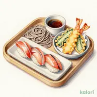 寿司天ざるそば和膳【5貫】（西部）