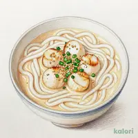 帆立のごま豆乳うどん