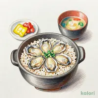 広島産かき釜めし定食