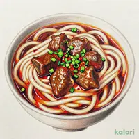 旨辛　黒毛和牛ホルモンうどん