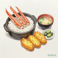 本ずわい蟹釜めしかきフライセット