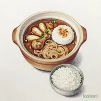 焼きもち入りみそ煮込（ごはん付）(純和鶏)